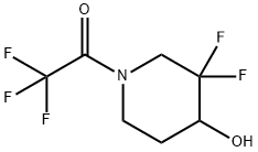 Ethanone, 1-(3,3-difluoro-4-hydroxy-1-piperidinyl)-2,2,2-trifluoro- 구조식 이미지