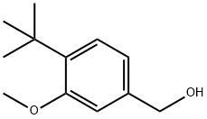 Benzenemethanol, 4-(1,1-dimethylethyl)-3-methoxy- Structure