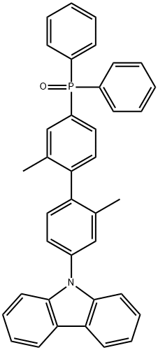 (4′-(9H-carbazol-9-yl)-2,2′-dimethyl-[1,1′-biphenyl]-4-yl)diphenylphosphine oxide Structure