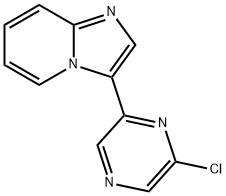 Imidazo[1,2-a]pyridine, 3-(6-chloro-2-pyrazinyl)- 구조식 이미지