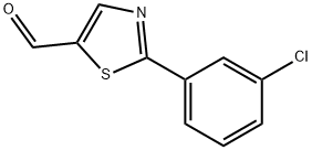 5-Thiazolecarboxaldehyde, 2-(3-chlorophenyl)- Structure