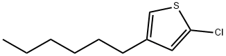 Thiophene, 2-chloro-4-hexyl- Structure