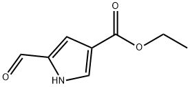 ethyl 5-formyl-1H-pyrrole-3-carboxylate 구조식 이미지
