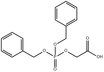 Acetic acid, 2-[[bis(phenylmethoxy)phosphinyl]oxy]- Structure