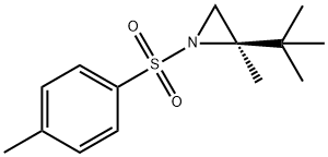 (2R)-2-(1,1-dimethylethyl)-2-methyl-1-[(4-methylphenyl)sulfonyl]aziridine 구조식 이미지