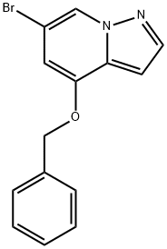 Pyrazolo[1,5-a]pyridine, 6-bromo-4-(phenylmethoxy)- Structure