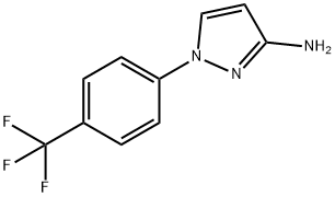 1H-Pyrazol-3-amine, 1-[4-(trifluoromethyl)phenyl]- Structure