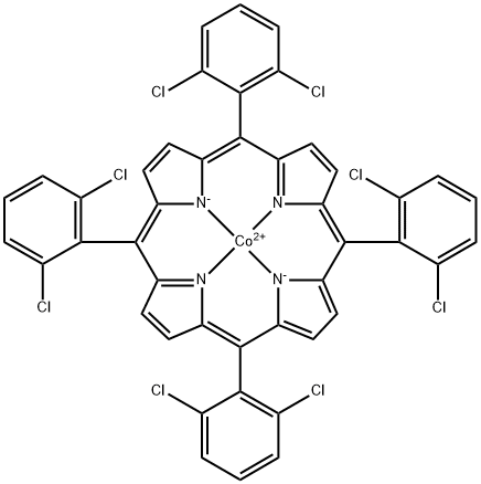 Cobalt, [5,10,15,20-tetrakis(2,6-dichlorophenyl)-21H,23H-porphinato(2-)-κN21,κN22,κN23,κN24]-, (SP-4-1)- Structure