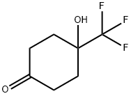 4-Hydroxy-4-(trifluoromethyl)cyclohexan-1-one Structure