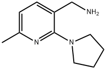 [6-Methyl-2-(pyrrolidin-1-yl)pyridin-3-yl]methanamine 구조식 이미지