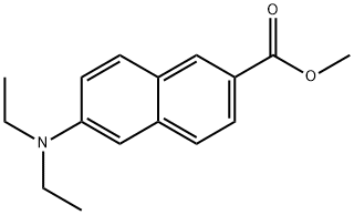 2-Naphthalenecarboxylic acid, 6-(diethylamino)-, methyl ester Structure