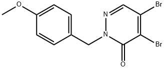 3(2H)-Pyridazinone, 4,5-dibromo-2-[(4-methoxyphenyl)methyl]- Structure