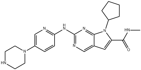 Ribociclib Impurity 2(N-desmethyl Ribociclib) 구조식 이미지