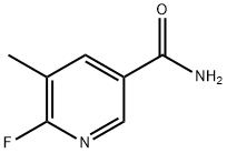 3-Pyridinecarboxamide, 6-fluoro-5-methyl- Structure