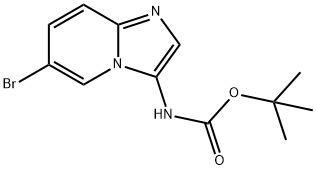 Carbamic acid, N-(6-bromoimidazo[1,2-a]pyridin-3-yl)-, 1,1-dimethylethyl ester Structure