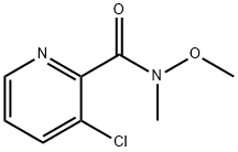 2-Pyridinecarboxamide, 3-chloro-N-methoxy-N-methyl- Structure