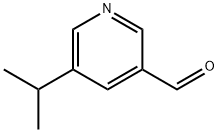 3-Pyridinecarboxaldehyde, 5-(1-methylethyl)- Structure