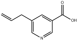 3-Pyridinecarboxylic acid, 5-(2-propen-1-yl)- 구조식 이미지