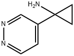 1-Pyridazin-4-yl-cyclopropylamine Structure