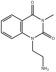 2,4(1H,3H)-Quinazolinedione, 1-(2-aminoethyl)-3-methyl- Structure