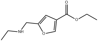 3-Furancarboxylic acid, 5-[(ethylamino)methyl]-, ethyl ester Structure