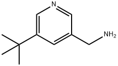 3-Pyridinemethanamine, 5-(1,1-dimethylethyl)- Structure