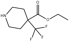 4-Piperidinecarboxylic acid, 4-(trifluoromethyl)-, ethyl ester Structure