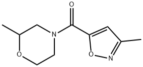 2-methyl-4-(3-methyl-1,2-oxazole-5-carbonyl)morp
holine Structure