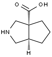 rac-(3aR,6aR)-octahydrocyclopenta[c]pyrrole-3a-carboxylic acid 구조식 이미지