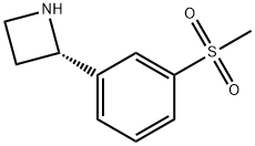 Azetidine, 2-[3-(methylsulfonyl)phenyl]-, (2S)- Structure
