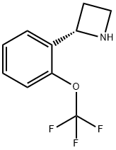 Azetidine, 2-[2-(trifluoromethoxy)phenyl]-, (2S)- Structure