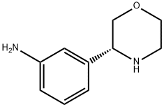 Benzenamine, 3-(3R)-3-morpholinyl- Structure
