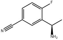 Benzonitrile, 3-[(1R)-1-aminoethyl]-4-fluoro- Structure