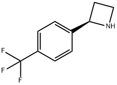 Azetidine, 2-[4-(trifluoromethyl)phenyl]-, (2R)- 구조식 이미지