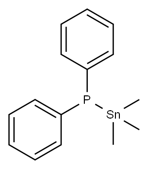 Phosphine, diphenyl(trimethylstannyl)- Structure