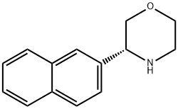 Morpholine,3-(2-naphthalenyl)-,(3R)- 구조식 이미지