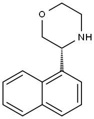 Morpholine,3-(1-naphthalenyl)-,(3R)- 구조식 이미지