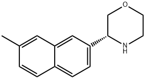 Morpholine, 3-(7-methyl-2-naphthalenyl)-, (3R)- Structure