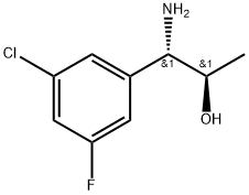 (1S,2R)-1-AMINO-1-(5-CHLORO-3-FLUOROPHENYL)PROPAN-2-OL Structure