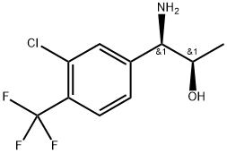 (1R,2R)-1-AMINO-1-[3-CHLORO-4-(TRIFLUOROMETHYL)PHENYL]PROPAN-2-OL Structure