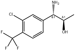 (1S,2R)-1-AMINO-1-[3-CHLORO-4-(TRIFLUOROMETHYL)PHENYL]PROPAN-2-OL Structure