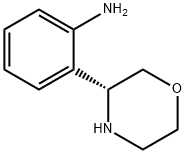 Benzenamine, 2-(3R)-3-morpholinyl- 구조식 이미지