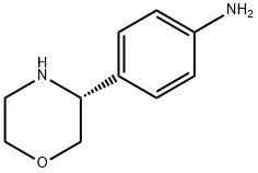 Benzenamine, 4-(3R)-3-morpholinyl- 구조식 이미지
