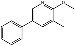 2-Methoxy-3-methyl-5-phenylpyridine Structure