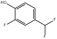 Phenol, 4-(difluoromethyl)-2-fluoro- Structure