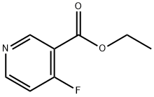 3-Pyridinecarboxylic acid, 4-fluoro-, ethyl ester 구조식 이미지