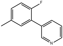 Pyridine, 3-(2-fluoro-5-methylphenyl)- Structure