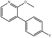 Pyridine, 3-(4-fluorophenyl)-2-methoxy- Structure