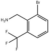 Benzenemethanamine, 2-bromo-6-(trifluoromethyl)- 구조식 이미지