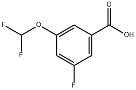 Benzoic acid, 3-(difluoromethoxy)-5-fluoro- Structure